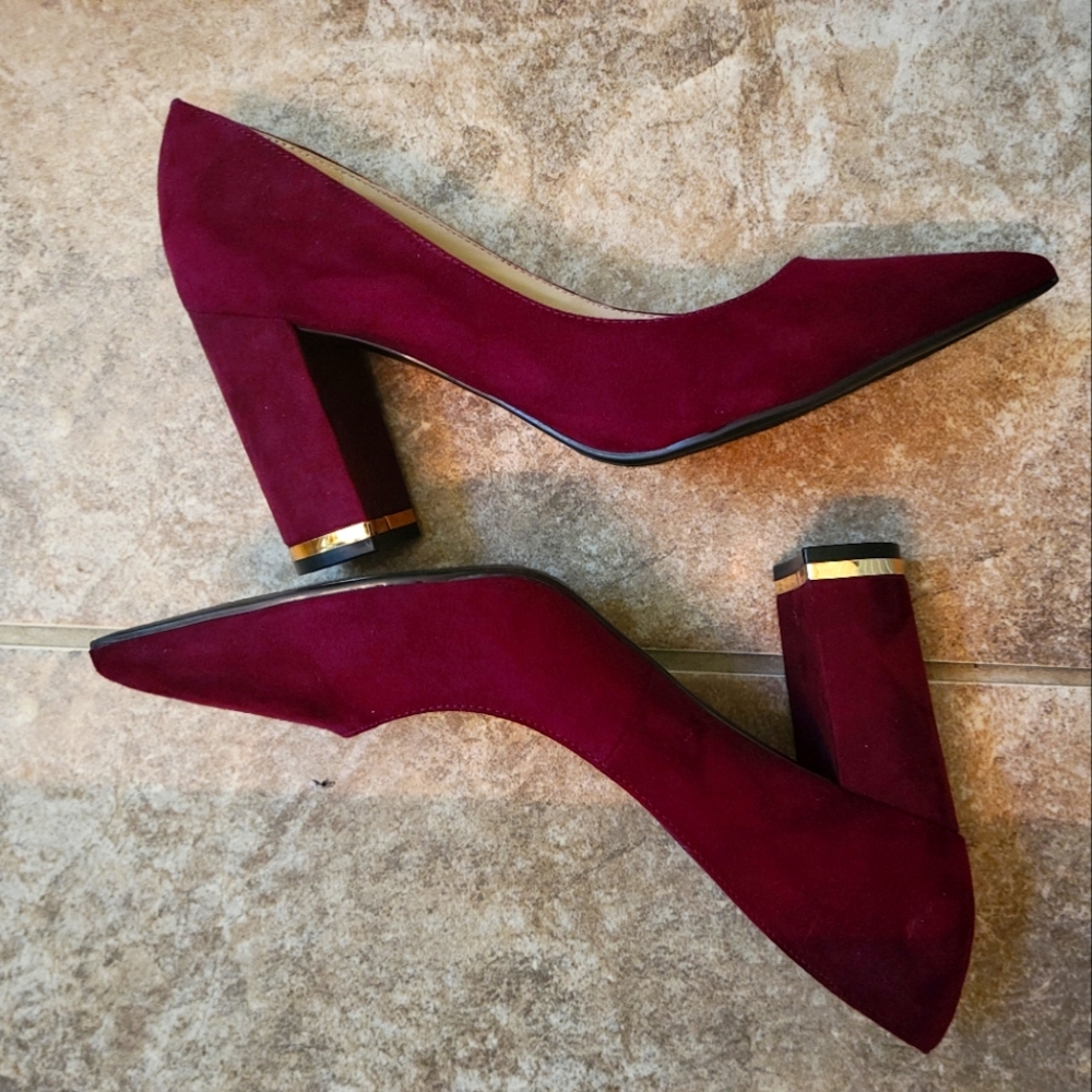 Burgundy heels